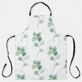 Tablier Eucalyptus Motif vert (Recto)