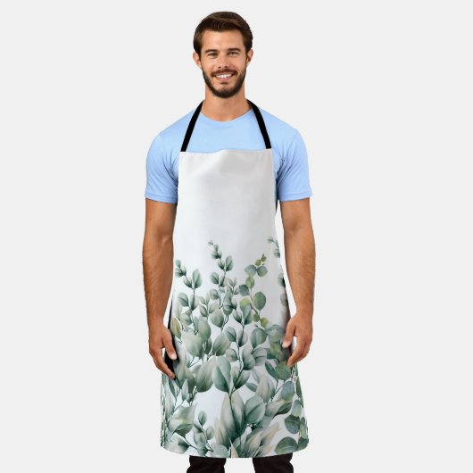 Tablier Eucalyptus vert (Porté)