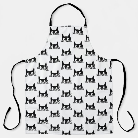 Tablier Ew People Drôle Chat Noir (Recto)