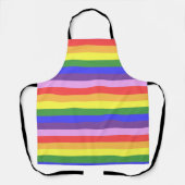 Tablier Excellente qualité Rainbow Stripe Bright Colors (Recto)
