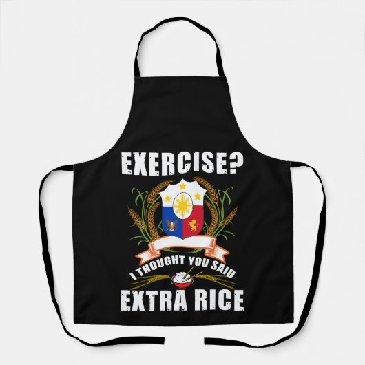 Tablier Exercice Je Pensais Que Vous Avez Dit Extra Rice P (Recto)