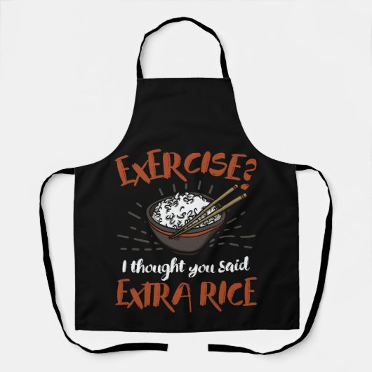 Tablier Exercice Je Pense Que Vous Avez Dit Extra Rice Asi (Recto)