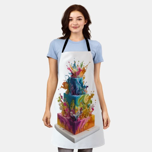 Tablier Exploding Colourful Cake (Porté)