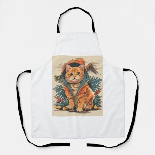 Tablier Explorateur de chats Dinosaur (Recto)