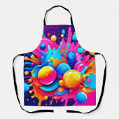 Tablier Explosion colorée de bulle (Recto)