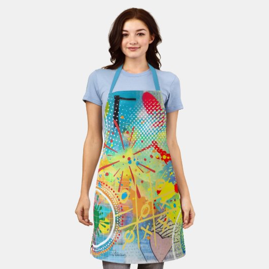 Tablier Explosion de couleur (Porté)