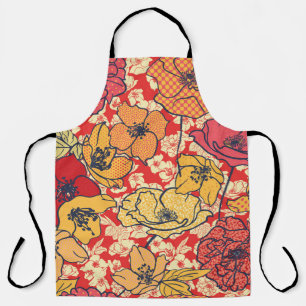 Tablier Explosion florale : Tendance Vintage transparente.