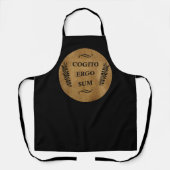 Tablier expression latine Cogito Ergo Sum (Recto)