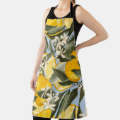 Tablier Exquisite pattern with yellow bergamot fruits, cit (Insitu)