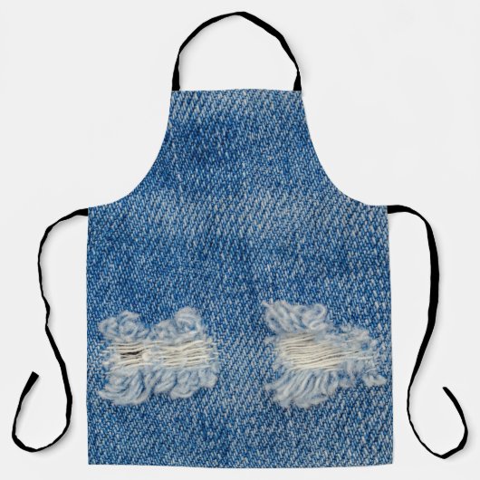 Tablier Extrait Denim Jeans Texture de gros plan. (Recto)