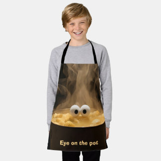 Tablier "Eye on the Pot" Amusant Apron Enfants & Jeunes