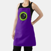 Tablier Eyeball drôle de Monstre vert et pourpre (Insitu)