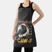 Tablier F-Caw-F Laidback Pull de Noël Drôle Corbeau Xmas   (Insitu)