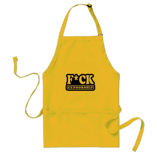 TABLIER F*CK CENSORSHIP (Devant)