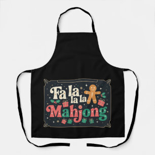 Tablier Fa La Mahjong Noël Gingerbread Xmas Fêtes