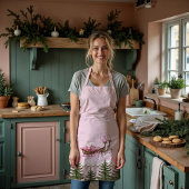 Tablier Fa La Merry Pink Noël Père Noël Seligh Reindeer