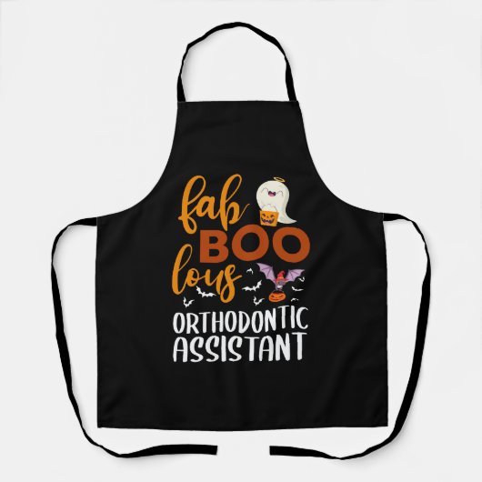 Tablier Fab Boo Lous Orthodontie Assistant Halloween (Recto)