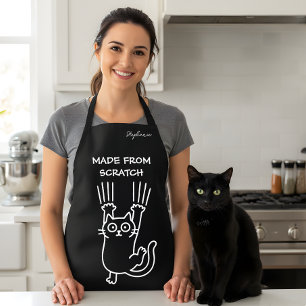 Tablier Fabriqué à partir de zéro drôle cuisine de chat