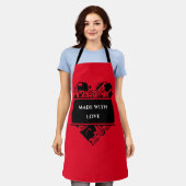 Tablier Fabriqué Avec Amour Cuisine Cuisine Cuisine Chef (Porté)