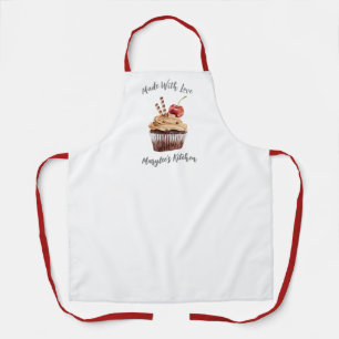 Tablier Fabriqué Avec Amour Cupcake Bakery Chef Apron