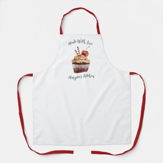 Tablier Fabriqué Avec Amour Cupcake Bakery Chef Apron (Recto)