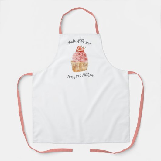 Tablier Fabriqué Avec Amour Cupcake Bakery Chef Apron (Recto)