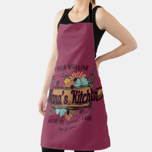 Tablier Fabriqué avec amour Nana's Kitchen Apron