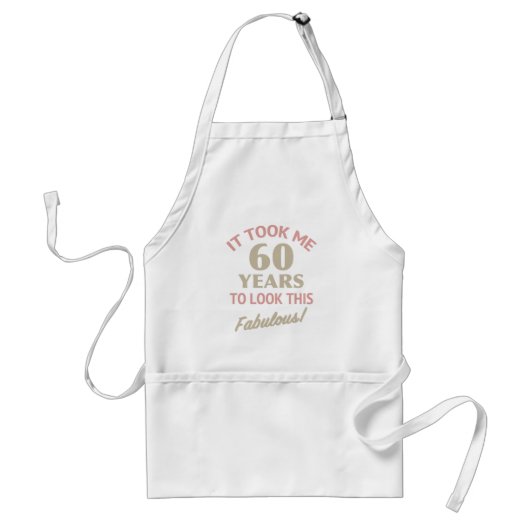Tablier Fabuleux 60e anniversaire (Devant)