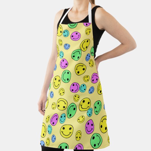 Tablier Face à Emoji souriant multicolore (Insitu)