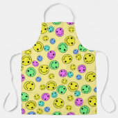 Tablier Face à Emoji souriant multicolore (Recto)
