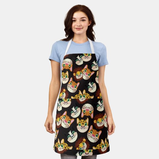 Tablier Faces de chat (Porté)