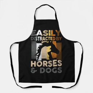 Tablier Facilement Distrait Par Les Chevaux Et Chiens J'Ai