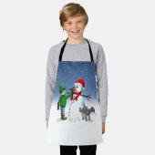 Tablier Faire un bonhomme de neige (Porté)