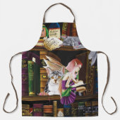 Tablier Fairy Cats Livres Bibliothèque Imaginaire (Recto)