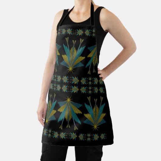 Tablier Fairy Stars Black Medium Apron (Insitu)