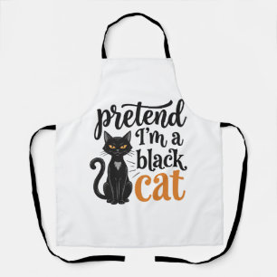 Tablier Faisons comme si j'étais un chat noir T-shirt de c