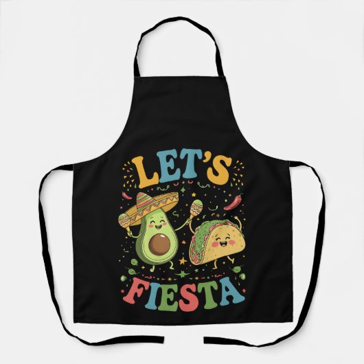 Tablier Faisons La Fête Avocat Et Tacos Cinco De Mayo (Recto)