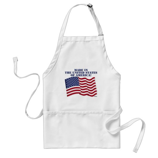 TABLIER FAIT AUX ÉTATS-UNIS D'AMÉRIQUE! (Devant)