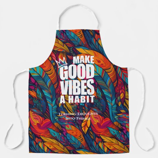 Tablier FAITES DE GOOD VIBES UN HABIT | Apron (Recto)