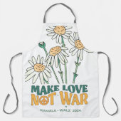 Tablier Faites de l'amour pas de la guerre. Kamala Harris (Recto)