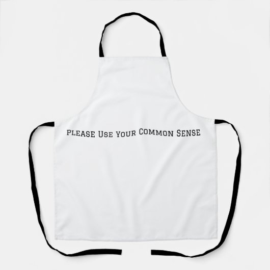 Tablier Faites Preuve De Bon Sens (Recto)