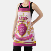 Tablier Faites votre propre armoiries Des perles de couron (Insitu)