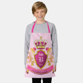 Tablier Faites votre propre armoiries Des perles de couron (Porté)