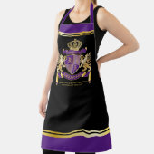 Tablier Faites votre propre armoiries Emblème de lion doré (Insitu)