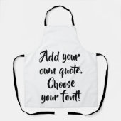 Tablier Faites votre propre devis personnalisé (Recto)