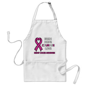 Tablier Faith Hope Courage Love...Cancer du sein