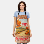 Tablier Fall Beautiful Modern Happy Thanksgiving (Porté)