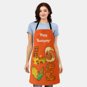 Tablier Fall In Love Automne Personnaliser Texte et couleu (Porté)