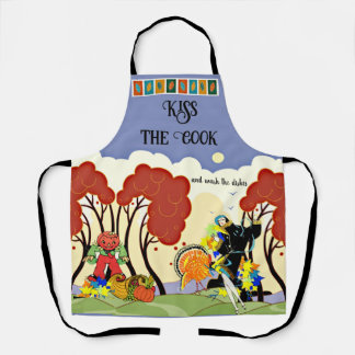 Tablier Fall, Thanksgiving, Kiss the Cook Apron