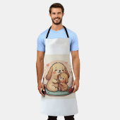 Tablier Famille de chiot mignonne Apron (Porté)